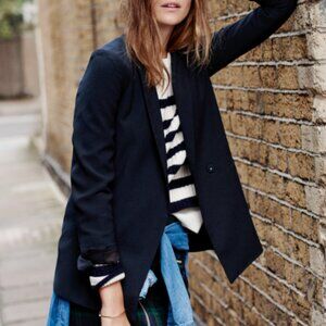 Madewell Drapey Lycée Blazer - black